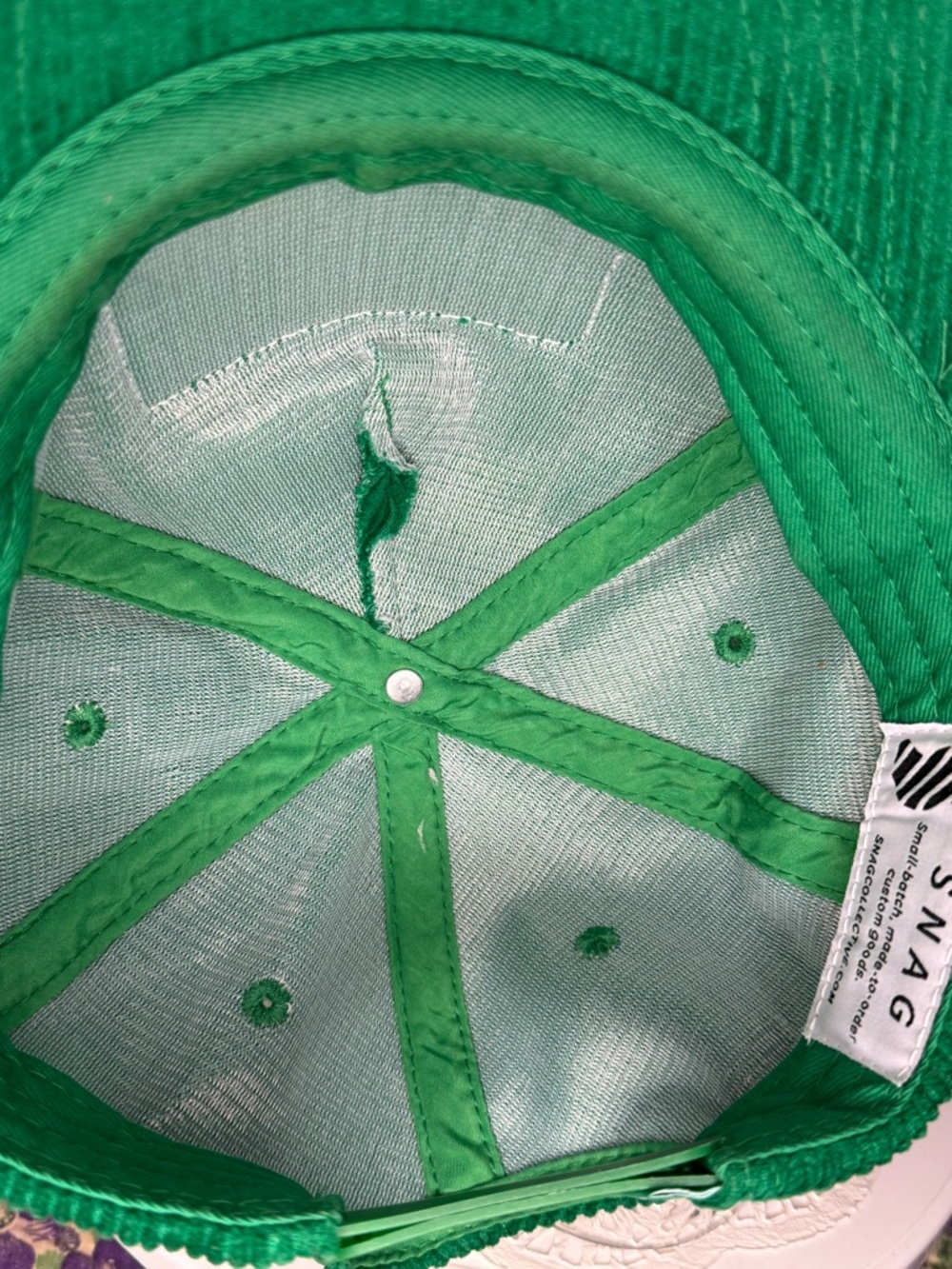 SNAG Corduroy Mountain Dew SnapBack - Picture 7 of 11